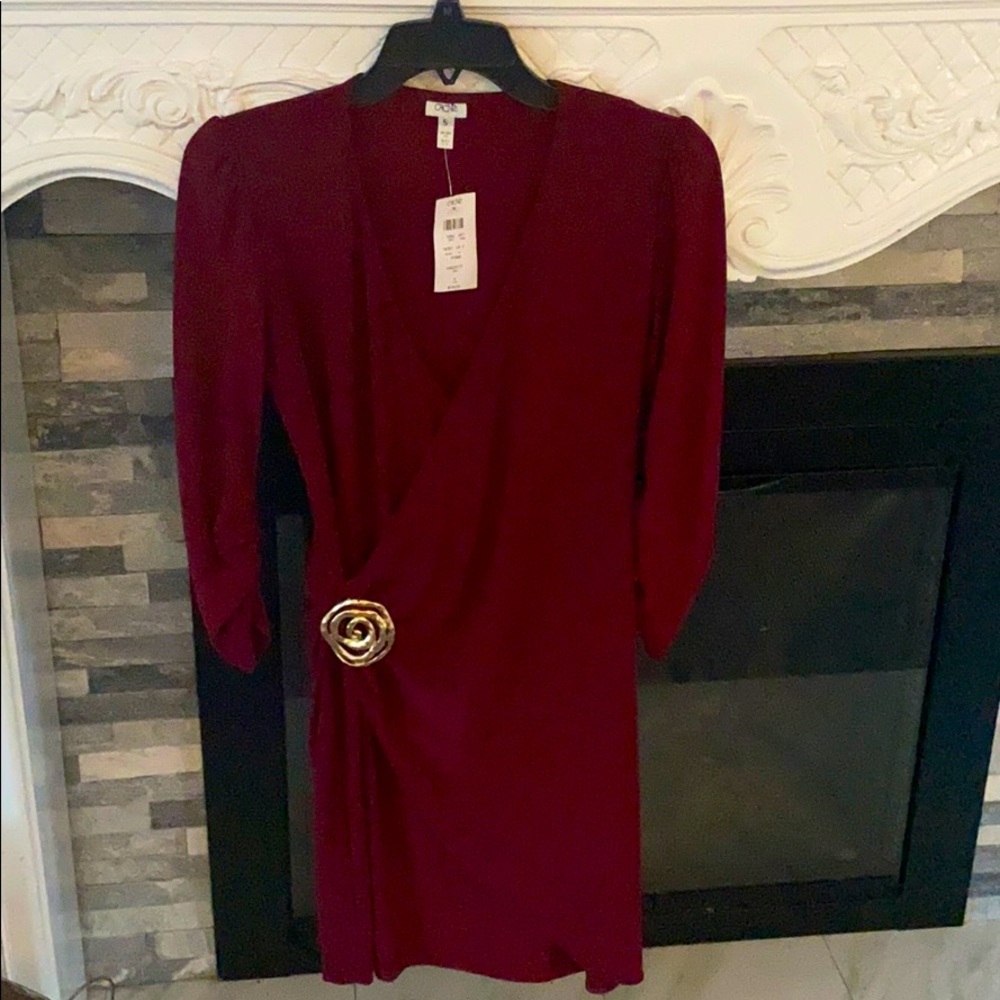 Cache wrap dress